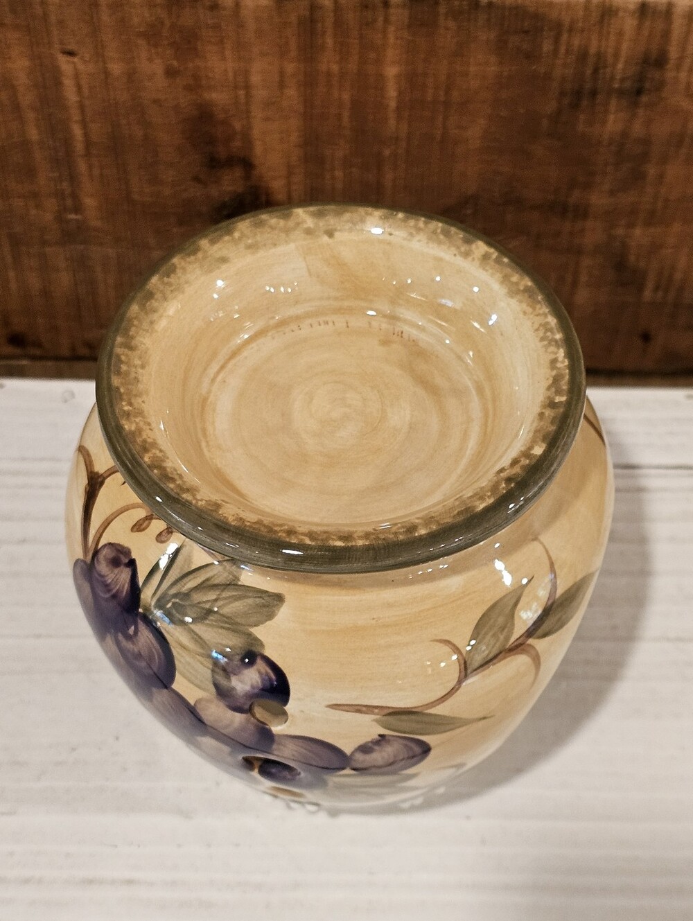 ๐ Vintage Casa Vero By ACK Hand-painted Ceramic Wax Tart Warmer In Fruit Motif - Picture 5 of 8